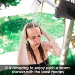 Suvast 4 Gallon Solar Shower for Camping