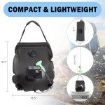 KIPIDA 5 Gallon Solar Camping Shower Bag