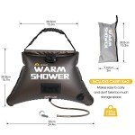 Suvast 4 Gallon Solar Shower for Camping