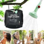 RISEPRO 40L Solar Camping Shower with Temperature Control