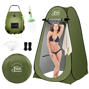 Solar Shower Tent Kit with 5 Gallon Bag