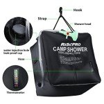 RISEPRO 40L Solar Camping Shower with Temperature Control