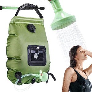 HISFFOG 5 Gal Solar Shower Bag for Camping
