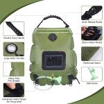 HISFFOG 5 Gal Solar Shower Bag for Camping