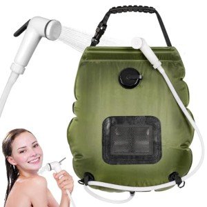 5 Gal Solar Camping Shower Bag with Hose