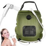 5 Gal Solar Camping Shower Bag with Hose