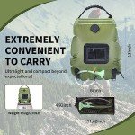 HISFFOG 5 Gal Solar Shower Bag for Camping
