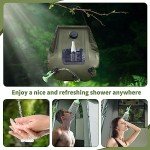 HISFFOG 5 Gal Solar Shower Bag for Camping