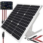50W 12V Solar Panel Kit with Adjustable Mount