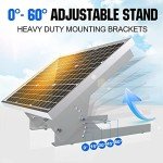 50W 12V Solar Panel Kit with Adjustable Mount