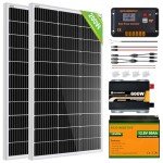 200W Solar Panel Starter Kit for Off-Grid Use