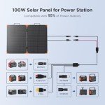 100W Portable Solar Panel Kit for Quick Power