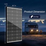 300W Monocrystalline Solar Panel Kit with Controller