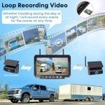 Magnetic Solar Wireless Backup Camera - 7" HD 1080P