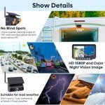 Magnetic Solar Wireless Backup Camera - 7" HD 1080P