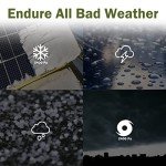 100W 12V Waterproof Solar Panel - 4 Pack