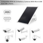 6W USB Solar Panel Charger for Security Cameras