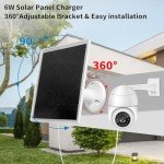 6W USB Solar Panel Charger for Security Cameras