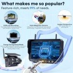 Magnetic Solar Wireless Backup Camera - 7" HD 1080P