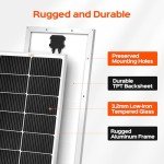 Rich Solar 130W Monocrystalline Solar Panel 2-Pack