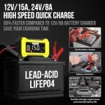 NEXPEAK 15A LiFePO4 Smart Battery Charger