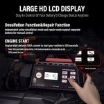 Smart 12V/24V Car Battery Charger with LCD Screen