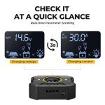 BougeRV 30A PWM Solar Charge Controller with LCD