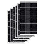 6-Pack ExpertPower 100W 12V Monocrystalline Solar Panels