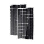 Traver Force 100W Monocrystalline Solar Panel 2-Pack