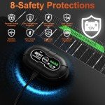 20W 12V Waterproof Solar Battery Charger & Maintainer