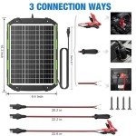 25W Solar Battery Charger & Maintainer with MPPT