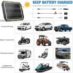 25W Solar Battery Charger & Maintainer with MPPT