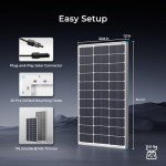 Renogy 100W High-Efficiency Solar Panel 12V