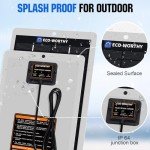 ECO-WORTHY 12V Waterproof Solar Battery Charger