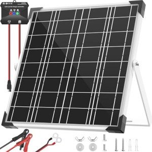 20W Solar Battery Charger with MPPT Controller Kit