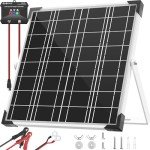 20W Solar Battery Charger with MPPT Controller Kit