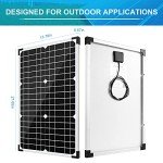 30W Solar Panel Kit with Charge Controller & Clips