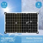 30W Solar Panel Kit with Charge Controller & Clips