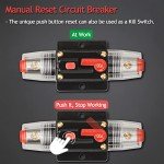 Hamolar 3 Pack 100 Amp DC Circuit Breakers