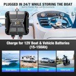 Dual Bank 10A Marine Battery Charger - Waterproof
