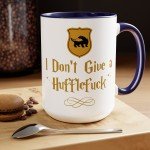 I Dont Give a Hufflefuck Mug for Friend Geek Nerd Bookish Mug Funny Fuck Mug Sarcastic Birthday Gift for Coworker Wizard Sorcerer Magic Mug