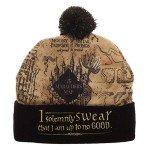 Harry Potter Marauders Map Pom Beanie Hat
