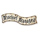 Mischief Managed Rustic Harry Potter Wall Decor