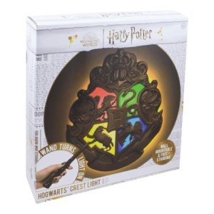 Harry Potter Hogwarts Crest Lamp with Wand Remote