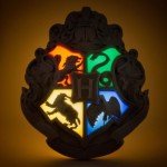 Harry Potter Hogwarts Crest Lamp with Wand Remote