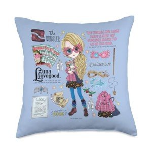 Luna Lovegood Harry Potter Throw Pillow