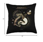 Hufflepuff Throw Pillow: Dedication, Patience, Loyalty