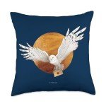 Hedwig and Moon Throw Pillow - Harry Potter