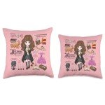 Hermione Granger Inspired Throw Pillow - Harry Potter