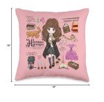 Hermione Granger Inspired Throw Pillow - Harry Potter